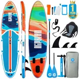 Niphean Stand up Paddle Board for Adults with SUP Zubehör, 320cm Haltbar Inflatable Paddle Boards for Adults Aller Fähigkeitsniveaus, Sup Board, Stand up Paddling Board mit Sitz, Paddleboard