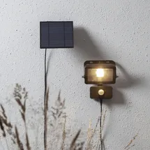Best Season Solar Powerspot LED schwarz 1x15 LED inkl. Bewegungsmelder und Dämmerungssensor