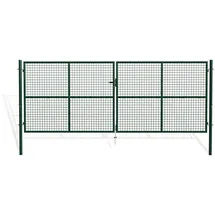 casanoov Gartentor 406 x 156 cm Grün/Metall