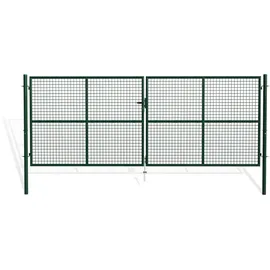 casanoov Gartentor 406 x 156 cm Grün/Metall