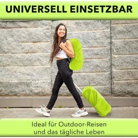 AVANA Regenschutz für Rucksäcke mit Reflexstreifen (10-70L) wasserdichte Regenhülle Schulranzen Rucksack Cover reflektierender Rucksacküberzug Neongrün