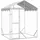 vidaXL Outdoor-Hundezwinger mit Dach Silber 2x2x2,5 m Verzinkter Stahl