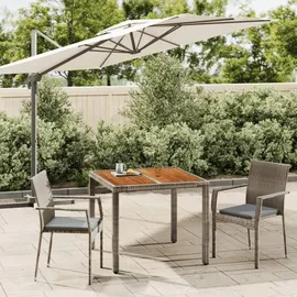 vidaXL Garten-Essgruppe 3-tlg. Grau
