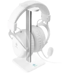 Universal Kopfhörerständer für Ihr Headset (Rutschfeste Pads, mit einem feuchten Tuch zu reinigen, Kompatibel mit allen Headsets)
