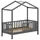 Vipack Hausbett Junior 70 x 140 cm Kiefer massiv anthrazit