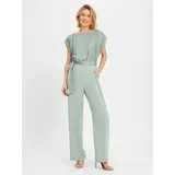 Swing Jumpsuit mit Rundhalsausschnitt, Hellgruen, 46