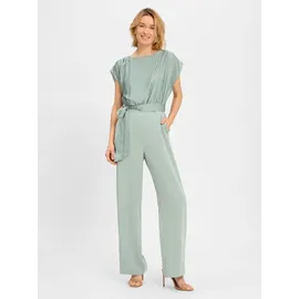 Swing Jumpsuit mit Rundhalsausschnitt, Hellgruen, 46