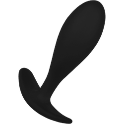 Analplug aus Silikon L, 9 cm, schwarz