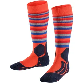 Falke SK2 Stripe Skisocken Kinder 2 Paare Samba/Orange 27-30