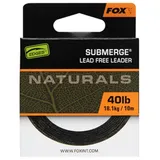 Fox International Fox Naturals Submerge Leader 40lb 18.1kg - 10m Vorfachschnur, Vorfachmaterial zum Karpfenangeln