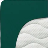 Baumwolle 90 x 190 - 100 x 220 cm green deep
