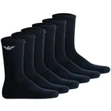 Emporio Armani Sporty Sponge Socken 6er Pack Blau 39-46