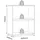 VCM my office Aktenregal Salia anthrazit, honig-eiche 60,0 x 32,0 x 74,0 cm