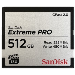 SanDisk CFast 512GB Extreme Pro CFast 2.0 525 MB/s