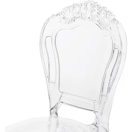 Beliani Esszimmerstuhl 2er Set Transparent