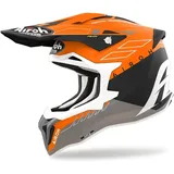 Airoh Strycker Skin, Motocrosshelm - Matt Orange/Schwarz/Grau - XS