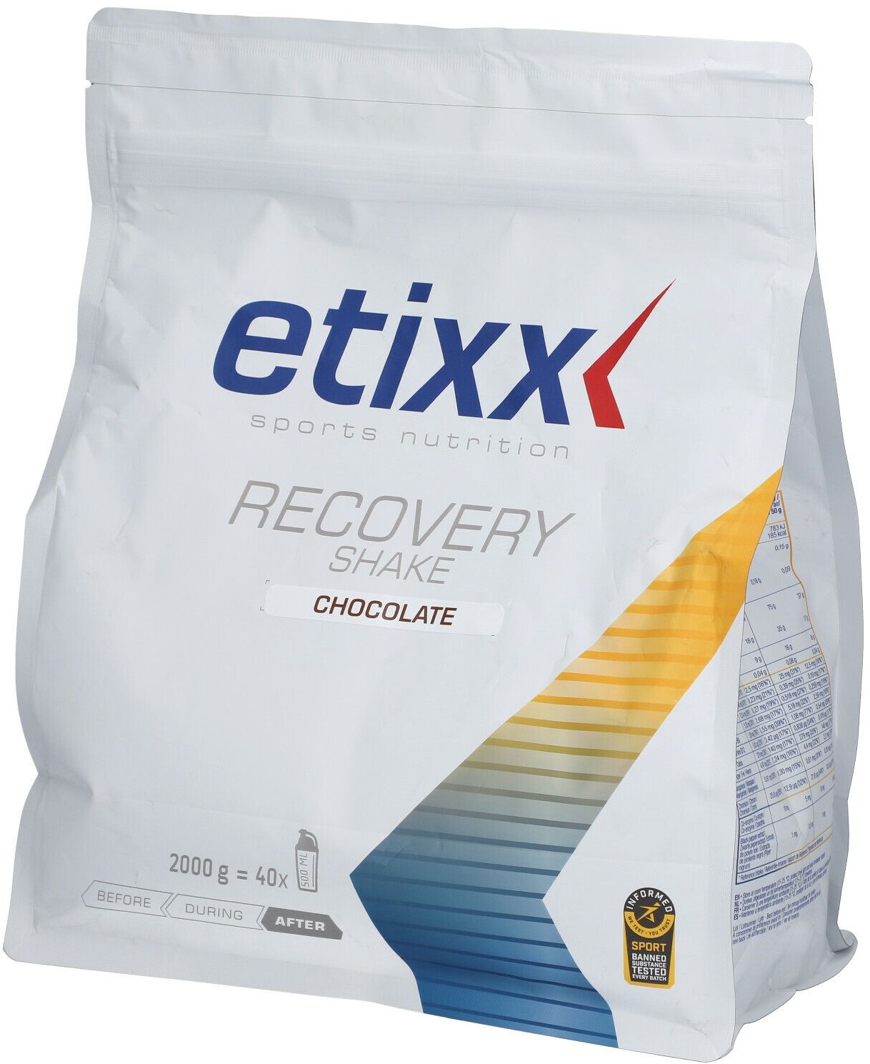 etixx RECOVERY SHAKE Chocolat 2000 g Poudre