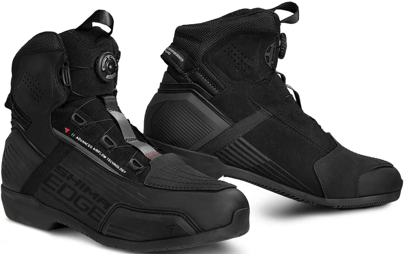 SHIMA Edge waterdichte motorschoenen, zwart, 41 Voorman