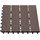 [en.casa] WPC Fliesen Schramberg 11er Set 1m2 Dunkelbraun