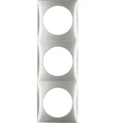 Berker 918192568 Rahmen 3f Integro Flow chrom matt lack