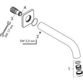 Hansgrohe Vernis Shape Wanneneinlauf 71460670