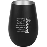 der-porzellan-laden Windlicht mit Gravur Freundschaft Glas Schwarz/Silber