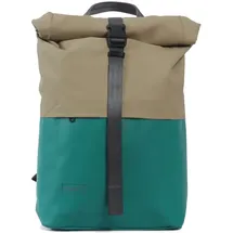 7clouds Rolltop-Rucksack Kira 7.1, in green-camel | Gr.: onesize