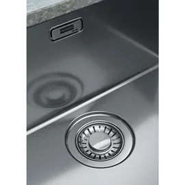 Franke MYX 251 A rechts Einbauspüle Edelstahl Druckknopfventil 860 x 520 mm