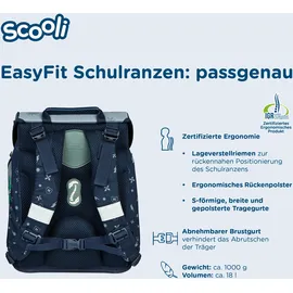 Scooli EasyFit 5-tlg. Harry Potter Hogwarts blau