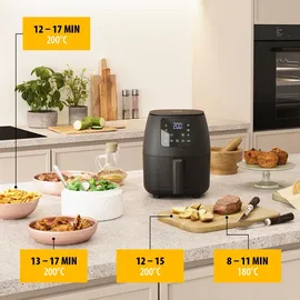 Tristar Mini-Digital-Heißluftfritteuse FR-9015 schwarz