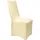Beautissu Stuhlhusse Leona Creme 95 x 45 cm