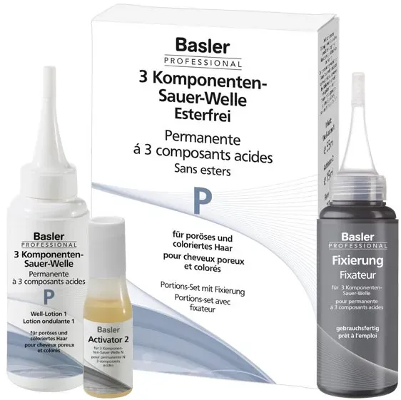 basler 3-Komponenten Sauer-Welle P, für poröses und gefärbtes Haar