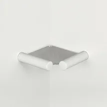 pba 01 Eckablage aus Glas, Nylon Halterungen, 190x190mm