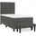 vidaXL Boxspringbett 100 x 200 cm Dunkelgrau