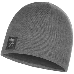 BUFF Fleece Strickmütze Solid grey