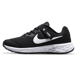 Nike Revolution 6 FlyEase Sneaker, Black White Dk Smoke Grey, 38
