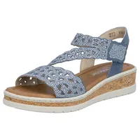 Rieker Keilsandalette Damen Blau 43