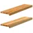 vidaXL Fensterbank 2 Stk. Hellbraun 80x20x2 cm Massivholz Eiche