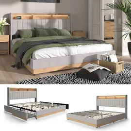 VitaliSpa Nura 180 x 200 cm Grau
