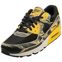 Nike Air Max 90 PRM Schwarz-Gold Herren Streetwear Schuhe - 41 EU