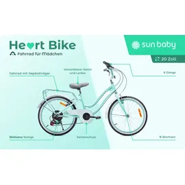 SUN BABY Heart Bike 20 Zoll mint