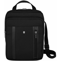 Victorinox Werks Professional Cordura Crossbody Laptop Bag, Laptoptasche zum Umhängen, 34 x 9 x 27 cm, Laptopfach black