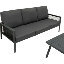 Jardi 4-teilige Aluminium-Sofagarnitur anthrazitgrau