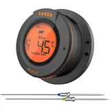 TESLA Electronics Cook - Digitales Fleischthermometer mit Sonde 0-400 °C IP65 - Anthrazit