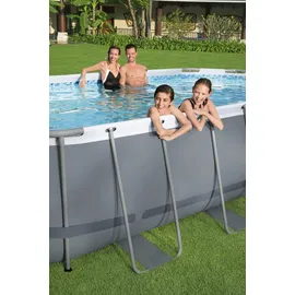 BESTWAY Power Steel Frame Pool oval Set 549 x 274 x 122 cm inkl. Filterpumpe