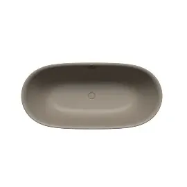 Kaldewei Meisterstück OYO DUO Badewanne freistehend 1050-4034 205043530671 163 x 77 cm, mit Überlauf, warm grey 60