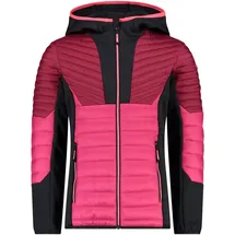 CMP Kid G Hybrid Jacket Fix Hood Fuxia 176