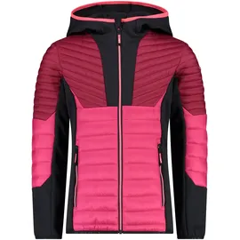 CMP Kid G Hybrid Jacket Fix Hood Fuxia 176