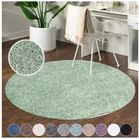 Carpet City Shaggy Hochflor Teppich - Rund 200 cm