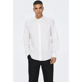 Only & Sons Langarmhemd Weiß XL